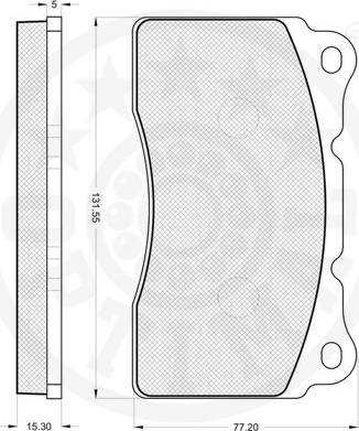 Optimal 12166 - Bremžu uzliku kompl., Disku bremzes www.autospares.lv