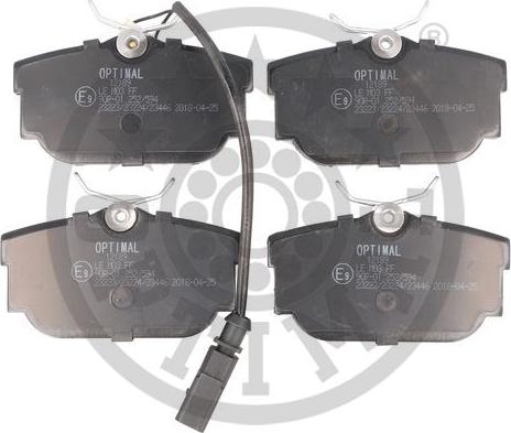 Optimal 12189 - Brake Pad Set, disc brake www.autospares.lv