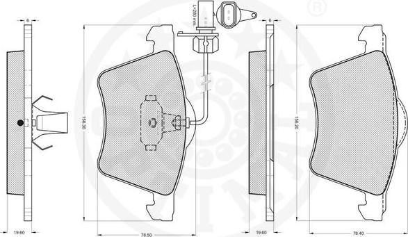 Optimal 12183 - Bremžu uzliku kompl., Disku bremzes www.autospares.lv