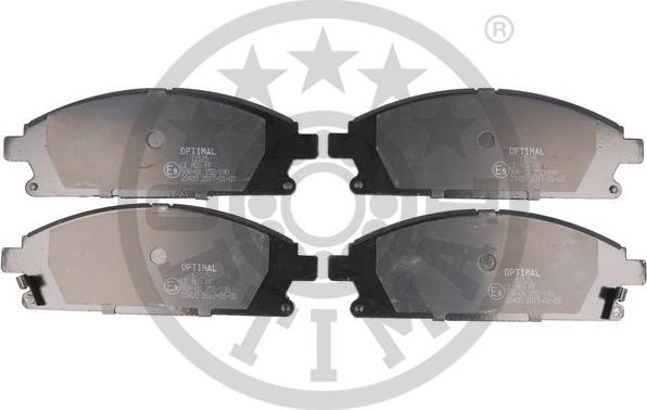 Optimal 12125 - Brake Pad Set, disc brake www.autospares.lv