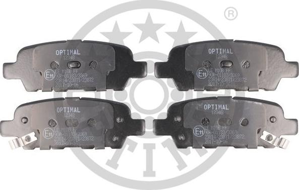 Optimal 12348 - Bremžu uzliku kompl., Disku bremzes www.autospares.lv