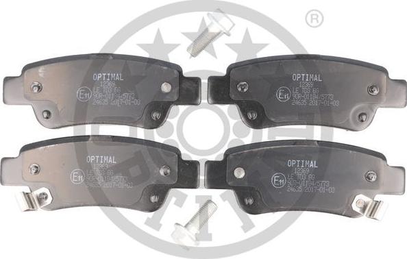 Optimal BP-12369 - Bremžu uzliku kompl., Disku bremzes autospares.lv