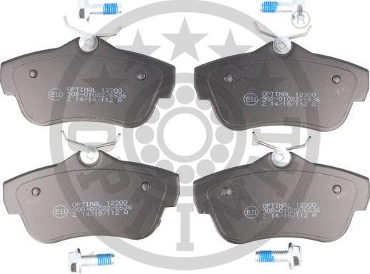 Optimal 12300 - Brake Pad Set, disc brake www.autospares.lv