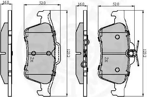 Optimal 12336 - Bremžu uzliku kompl., Disku bremzes www.autospares.lv