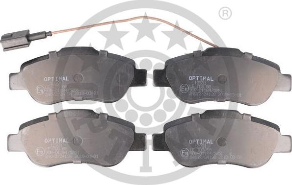 Optimal 12331 - Brake Pad Set, disc brake www.autospares.lv