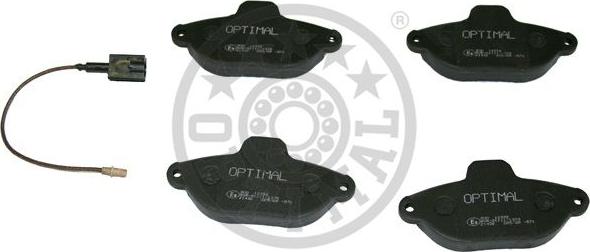 Optimal 12332 - Тормозные колодки, дисковые, комплект www.autospares.lv