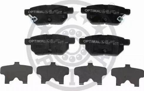 Optimal 12377 - Brake Pad Set, disc brake www.autospares.lv