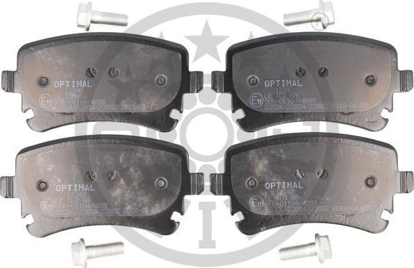 Optimal 12242 - Тормозные колодки, дисковые, комплект www.autospares.lv