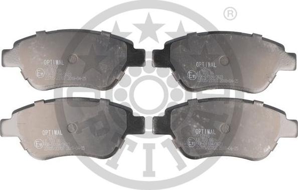 Optimal 12210 - Brake Pad Set, disc brake www.autospares.lv