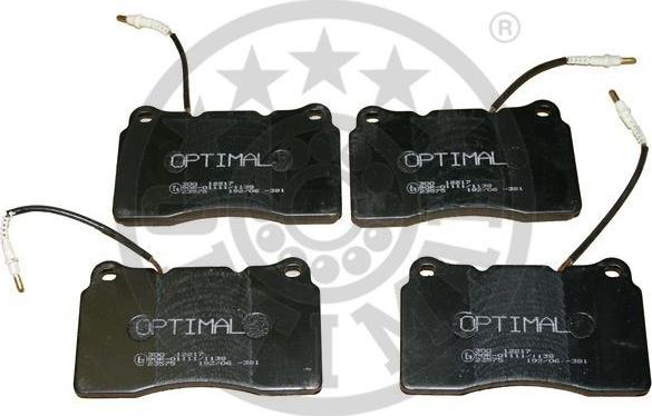 Optimal 12217 - Brake Pad Set, disc brake www.autospares.lv