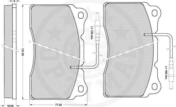 Optimal 12217 - Bremžu uzliku kompl., Disku bremzes www.autospares.lv