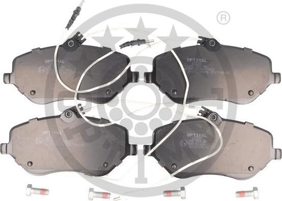 Optimal 12225 - Brake Pad Set, disc brake www.autospares.lv