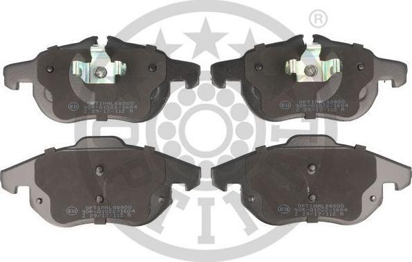 Optimal BP-88800 - Тормозные колодки, дисковые, комплект www.autospares.lv