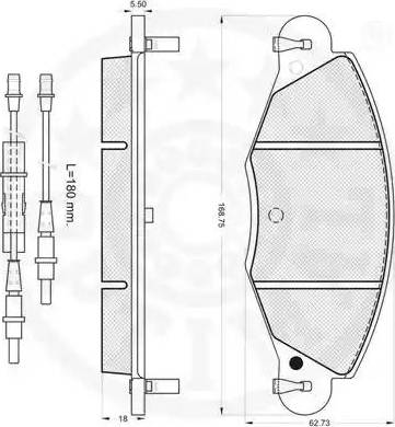 Optimal 82704 - Bremžu uzliku kompl., Disku bremzes autospares.lv