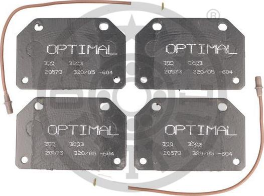 Optimal 3503 - Тормозные колодки, дисковые, комплект www.autospares.lv