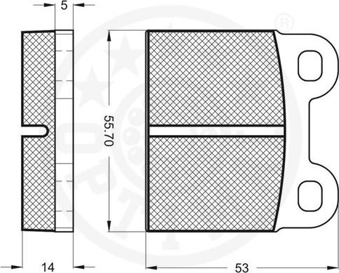 Optimal 2194 - Тормозные колодки, дисковые, комплект www.autospares.lv