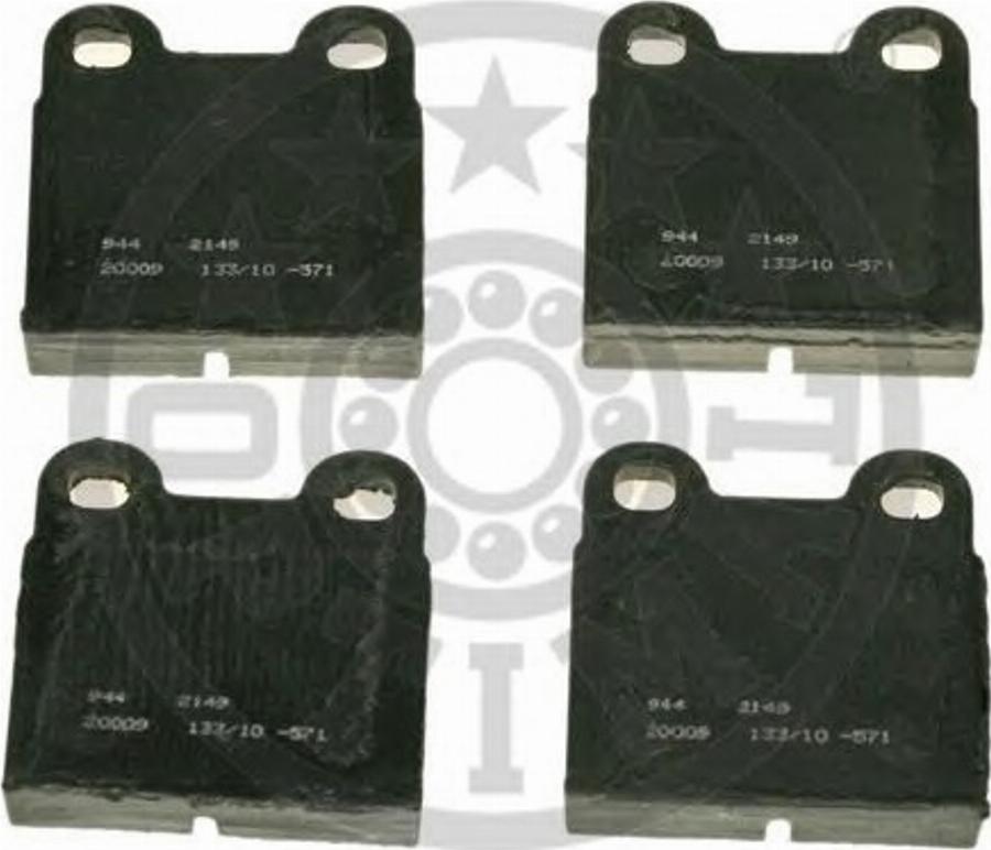 Optimal 2149 - Тормозные колодки, дисковые, комплект www.autospares.lv