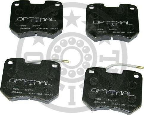 Optimal 2377 - Bremžu uzliku kompl., Disku bremzes www.autospares.lv