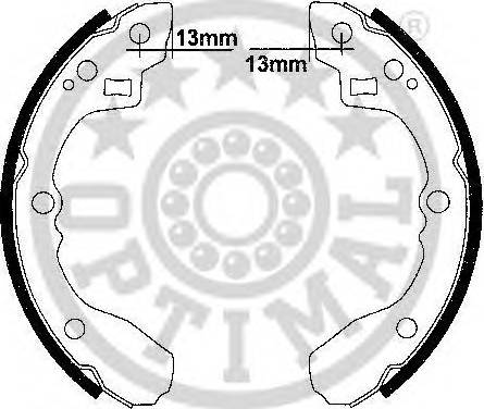 Optimal BB-7274 - Bremžu loku komplekts www.autospares.lv