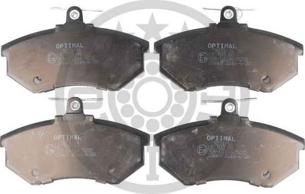 Optimal BP-92711 - Brake Pad Set, disc brake www.autospares.lv