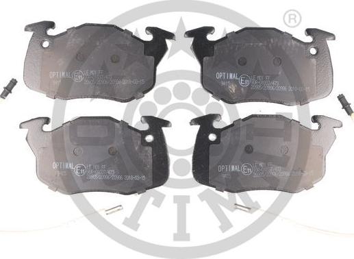 Optimal BP-09415 - Brake Pad Set, disc brake www.autospares.lv