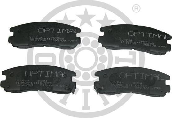 Optimal BP-09594 - Brake Pad Set, disc brake www.autospares.lv