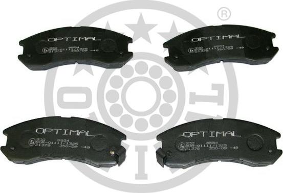 Optimal BP-09554 - Brake Pad Set, disc brake www.autospares.lv