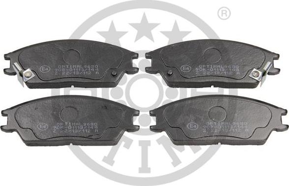 Optimal BP-09680 - Bremžu uzliku kompl., Disku bremzes www.autospares.lv