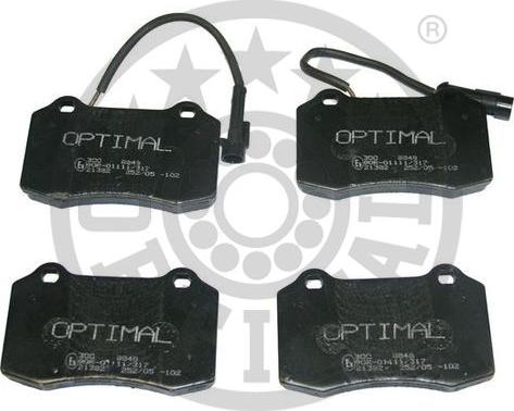 Optimal BP-09848 - Bremžu uzliku kompl., Disku bremzes www.autospares.lv