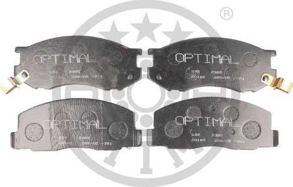 Optimal BP-09385 - Brake Pad Set, disc brake www.autospares.lv