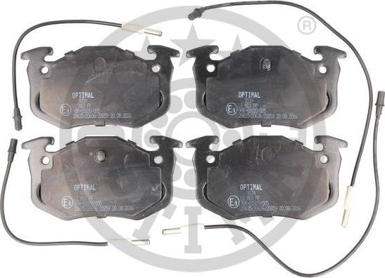 Optimal BP-09339 - Bremžu uzliku kompl., Disku bremzes www.autospares.lv