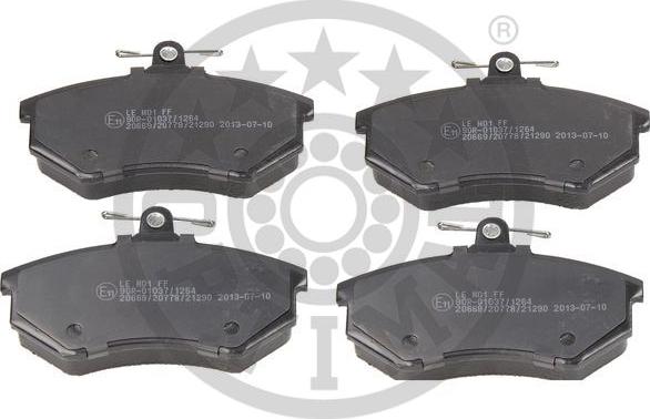 Optimal BP-09271 - Brake Pad Set, disc brake www.autospares.lv