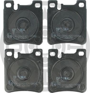 Optimal BP-09795 - Bremžu uzliku kompl., Disku bremzes www.autospares.lv