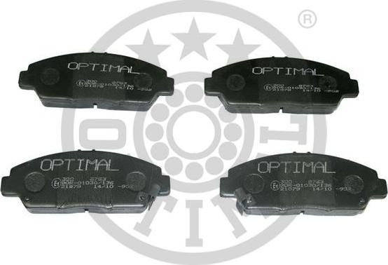 Optimal BP-09793 - Тормозные колодки, дисковые, комплект www.autospares.lv