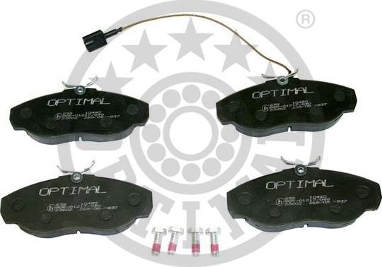 Optimal BP-10490 - Brake Pad Set, disc brake www.autospares.lv