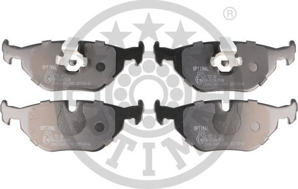 Optimal BP-10142 - Brake Pad Set, disc brake www.autospares.lv