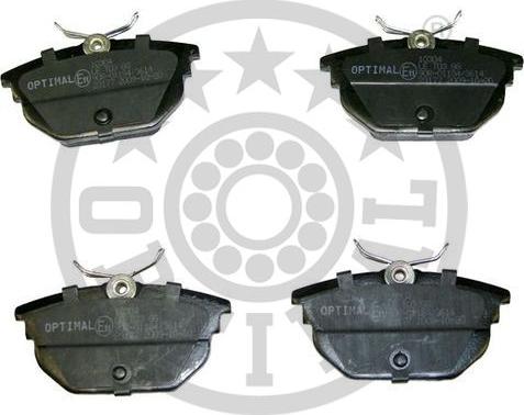 Optimal BP-10304 - Brake Pad Set, disc brake www.autospares.lv