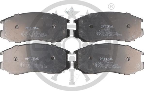 Optimal BP-10325 - Brake Pad Set, disc brake www.autospares.lv