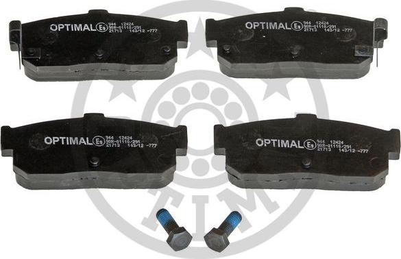 Optimal BP-12424 - Bremžu uzliku kompl., Disku bremzes autospares.lv