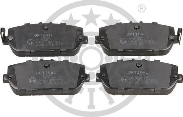 Optimal BP-12526 - Bremžu uzliku kompl., Disku bremzes www.autospares.lv