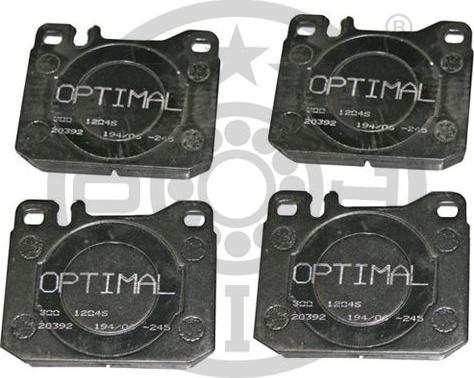 Optimal BP-12046 - Bremžu uzliku kompl., Disku bremzes autospares.lv