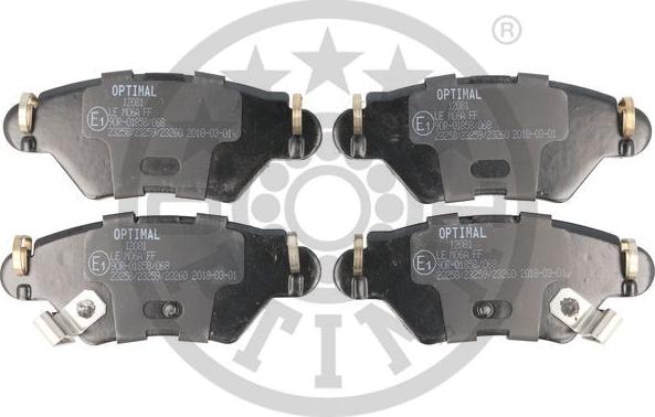 Optimal BP-12081 - Bremžu uzliku kompl., Disku bremzes autospares.lv