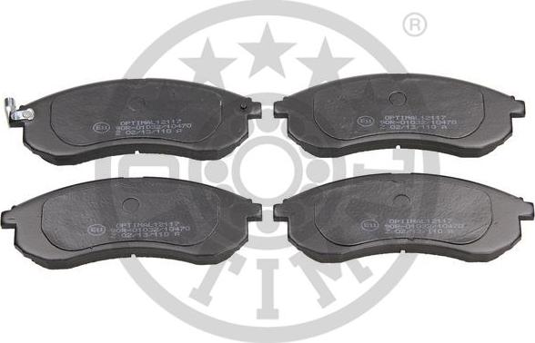 Optimal BP-12117 - Brake Pad Set, disc brake www.autospares.lv