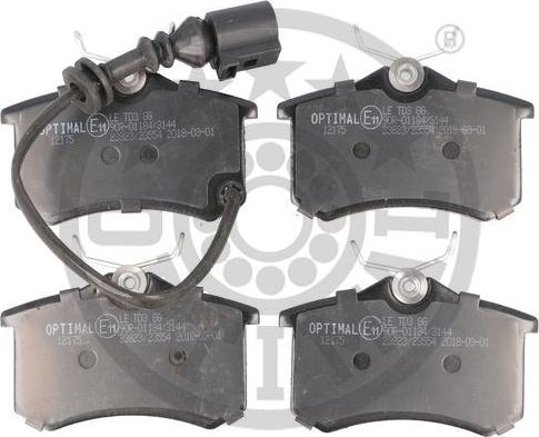 Optimal BP-12175 - Brake Pad Set, disc brake www.autospares.lv