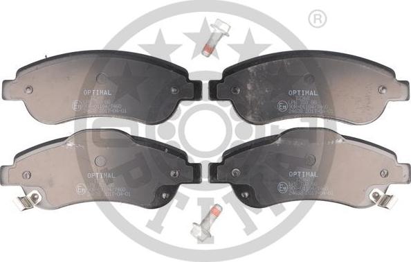 Optimal BP-12368 - Brake Pad Set, disc brake www.autospares.lv