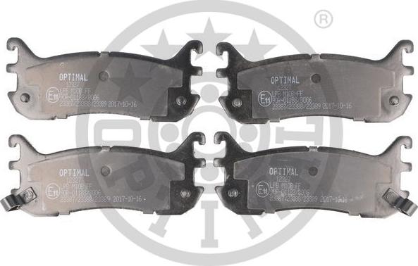 Optimal BP-12327 - Bremžu uzliku kompl., Disku bremzes autospares.lv