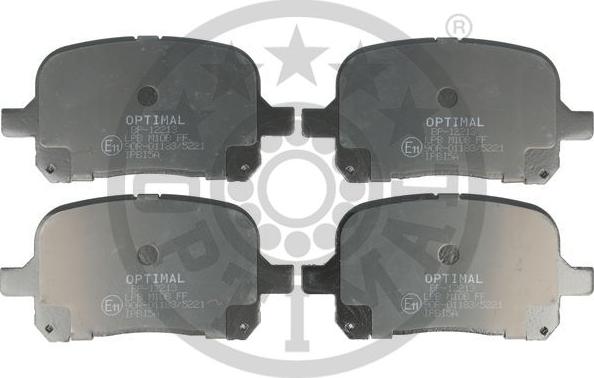 Optimal BP-12213 - Bremžu uzliku kompl., Disku bremzes autospares.lv