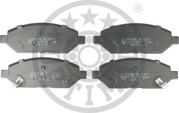 Optimal BP-12747 - Brake Pad Set, disc brake www.autospares.lv