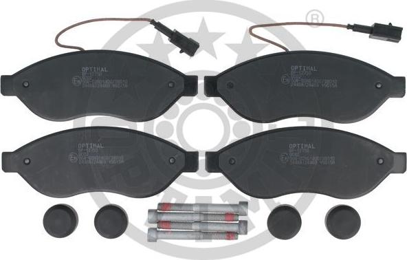 Optimal BP-12750 - Bremžu uzliku kompl., Disku bremzes autospares.lv