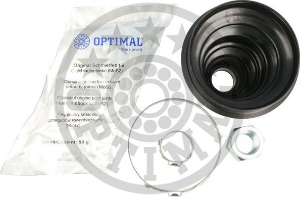 Optimal CVB-10721TPE - Putekļusargs, Piedziņas vārpsta www.autospares.lv